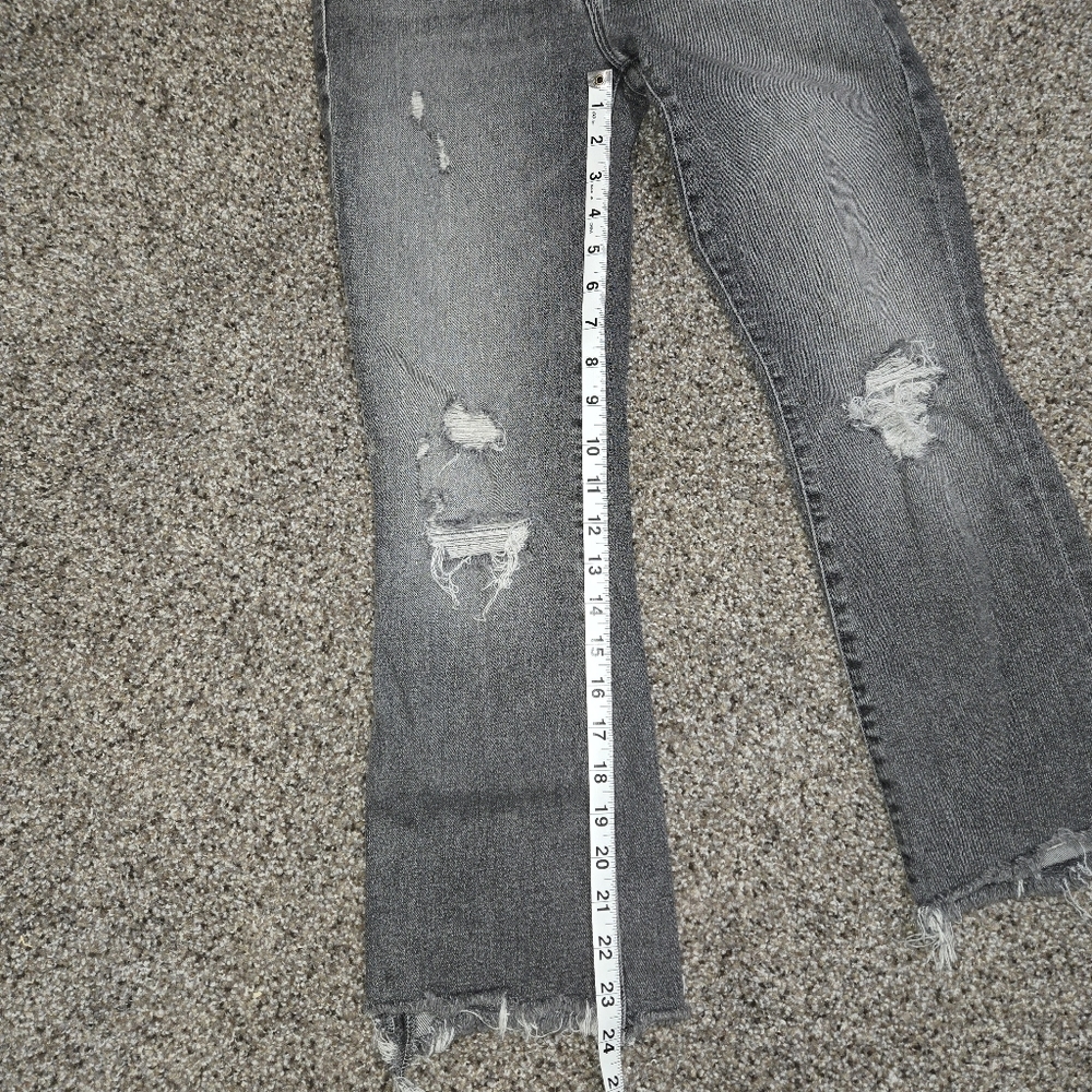Mother The Hustler Crop Step Chew Jean Size 25 - Picture 7 of 10